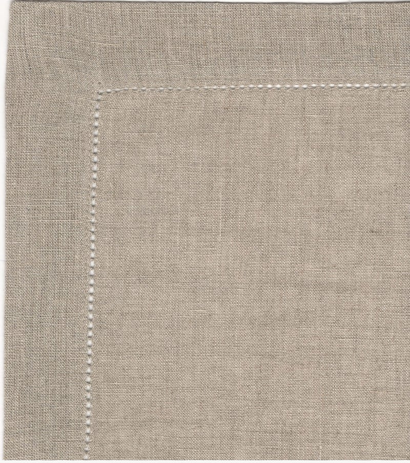 Cotton Craft Genuine Linen Napkins - Set of 12 Cloth Napkins with Hemstitch Detail - Hand Crafted Pure Luxury Linen Reusable Lunch Dinner Napkin - Fall Summer Holiday Table - Large 18x18 Natural - COTTON CRAFT - Image 2